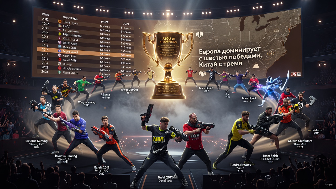 Все победители The International: чемпионы Dota 2 по годам